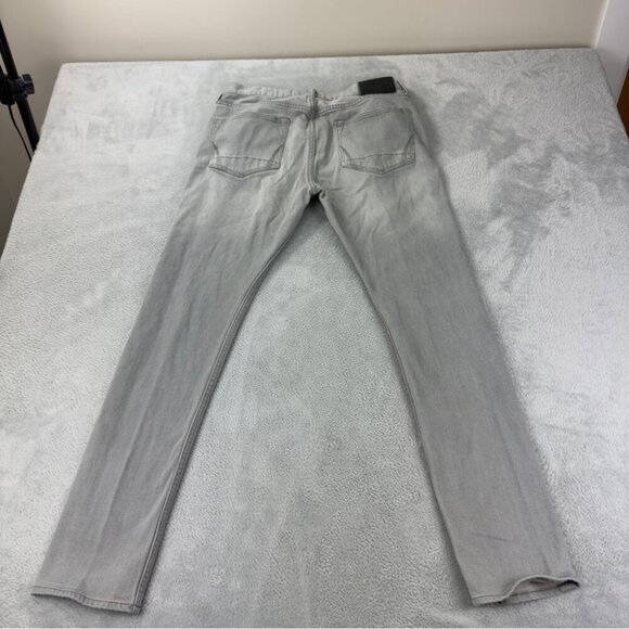 All Saints Cigarette Men's Jeans 32x30 Light Grey Denim - Picture 5 of 11